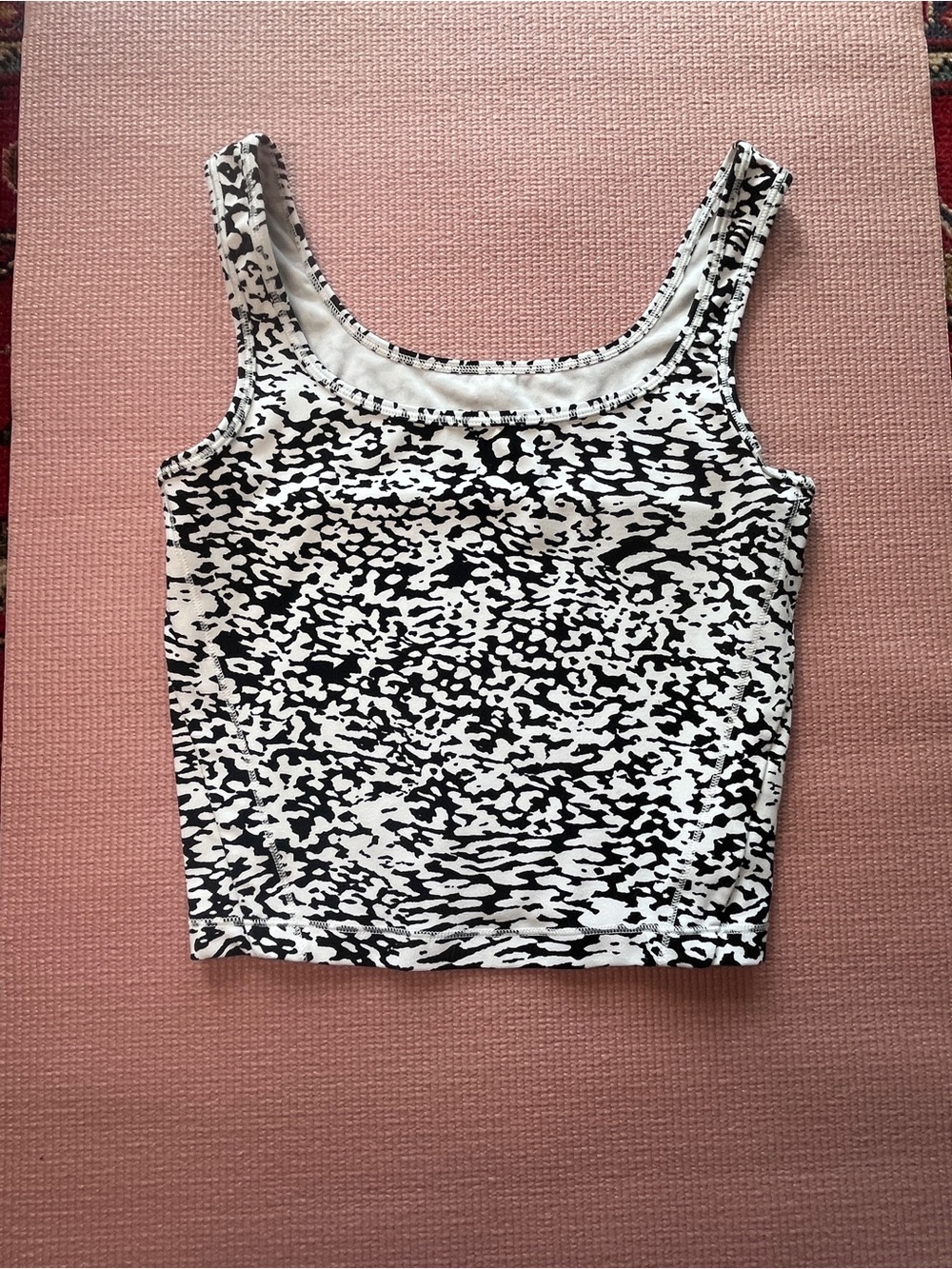 Athleta Black and White Patterned Tank